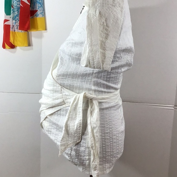 Ripe Maternity white wrap top S - Picture 3 of 8